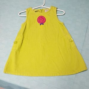Corduroy jumper green gymboree 12-18months